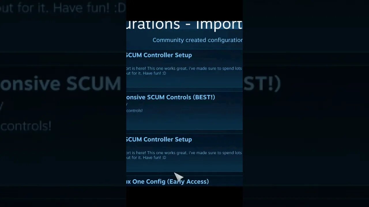 HOW TO .. SCUM GAME CONTROLLERS