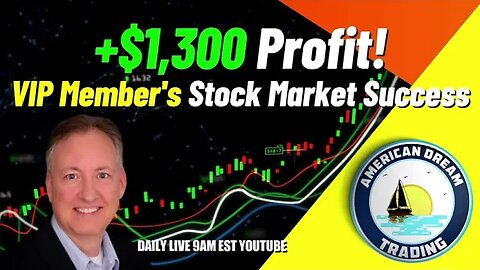 VIP Member's Day Trading Journey - +$1,300 Profit Revealed