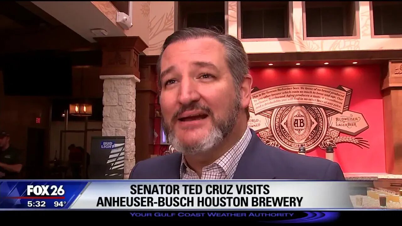 ICYMI on KRIV: Sen. Cruz Tours Anheuser Busch Houston Brewery, Thanks Them for Hurricane Harvey Help