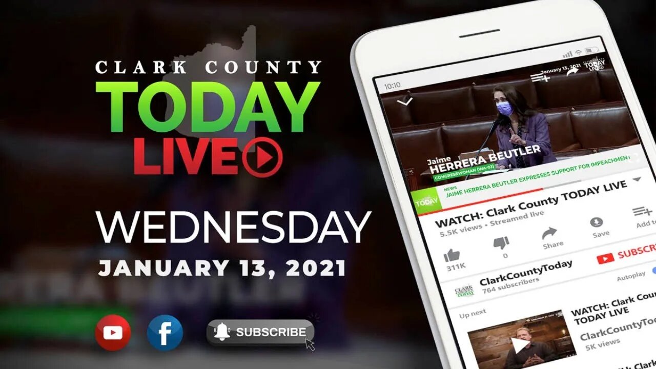 WATCH: Clark County TODAY LIVE • Wednesday, January 13, 2021