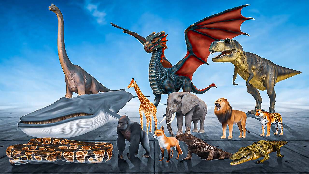 Animal Size Comparison | 3d Animation Comparison | Real Scale Comparison