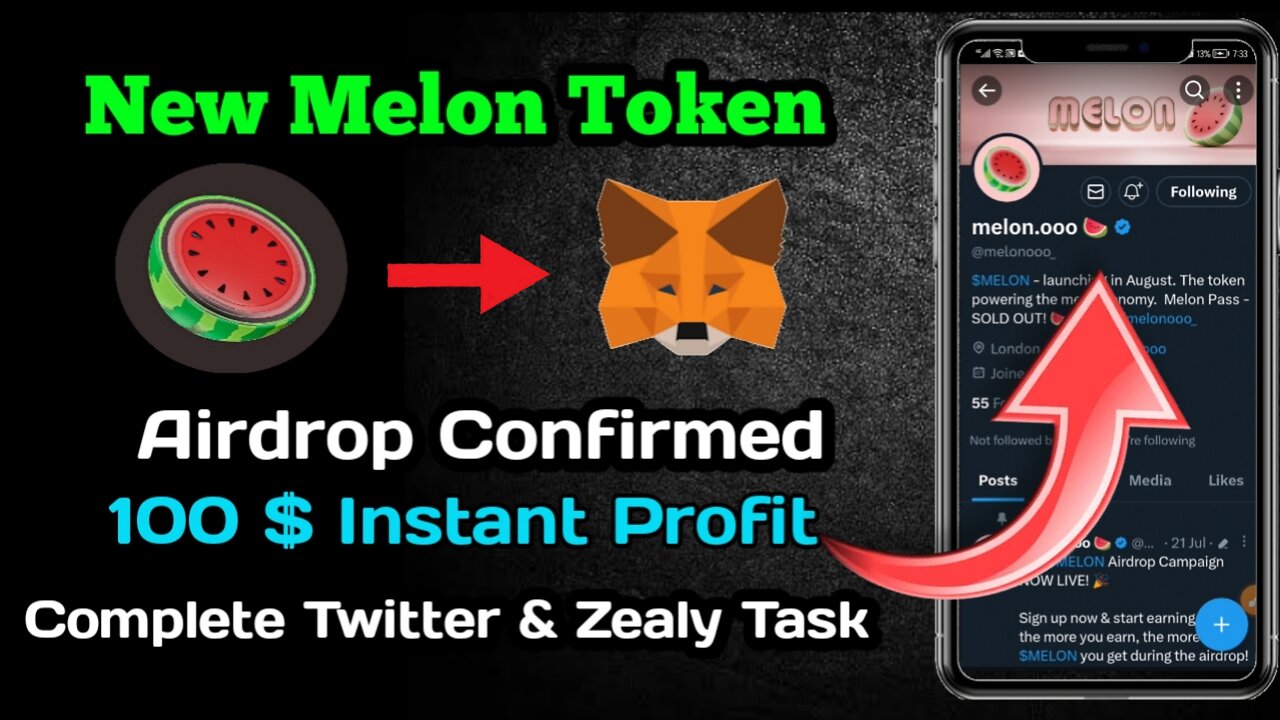 Melon Token Airdrop || New Crypto Airdrop Today || How to Earn Online Money Without Investment