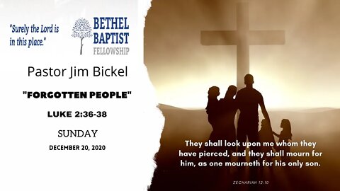 "FORGOTTEN PEOPLE" - Sunday Service 10:00 AM