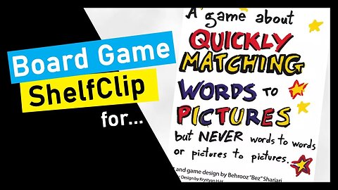 🌱ShelfClips: A game about quickly matching words (Short Board Game Preview)