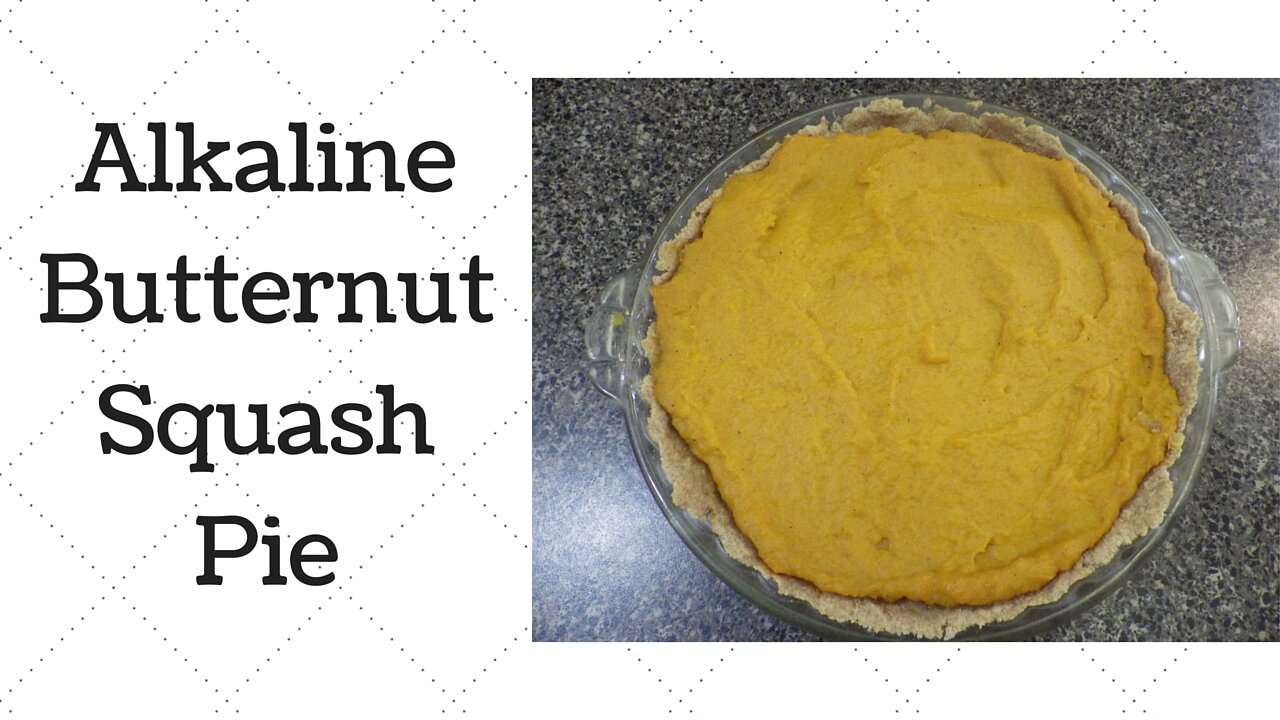 Butternut Squash Pie Dr.Sebi Alkaline Electric Recipe