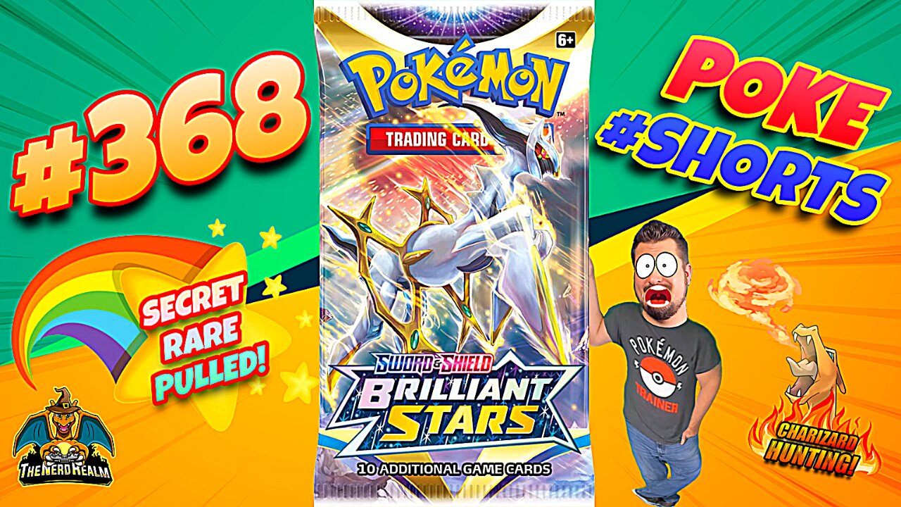 Secret Rare! Poke #Shorts #368 | Brilliant Stars | Charizard Hunting | Pokemon Cards Opening