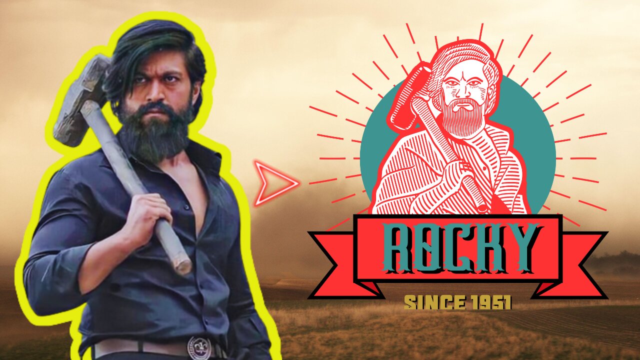 I converted Rocky Bhai Rocking Start Yash To A Logo Illustration with KGF 2 BGM | Time Lapse