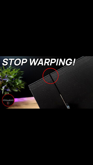 🔴 STOP 3D Print Warping - Watch This Test - PLA Warping Off Bed - 3D Print Warping | #Shorts