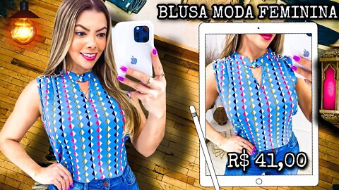 Blusinha Feminina Moda verão 2022 Shopee!