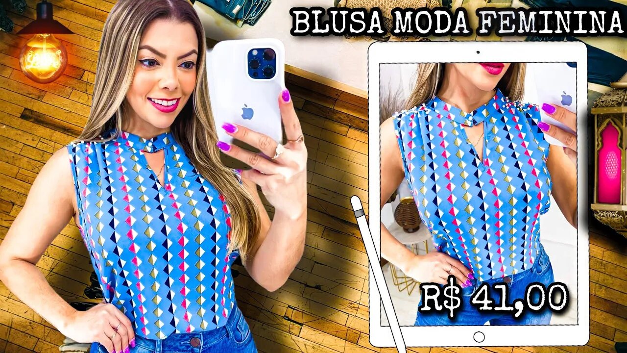 Blusinha Feminina Moda verão 2022 Shopee!