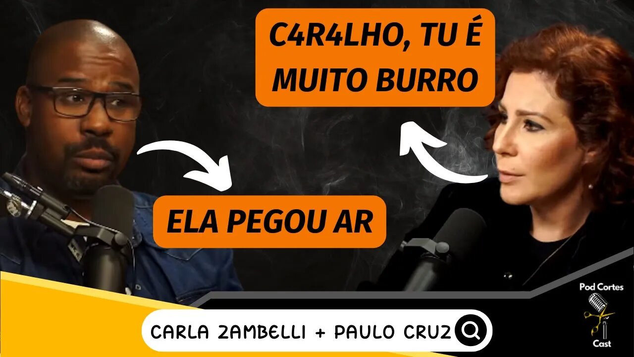 O CLIMA ESQUENTOU E FICOU TENSO ENTRE CARLA ZAMBELLI E PAULO CRUZ - Flow #71