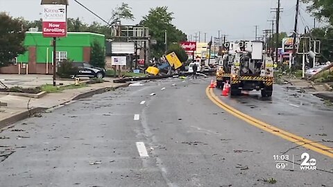 The aftermath of Ida in Annapolis leaves damage through the city