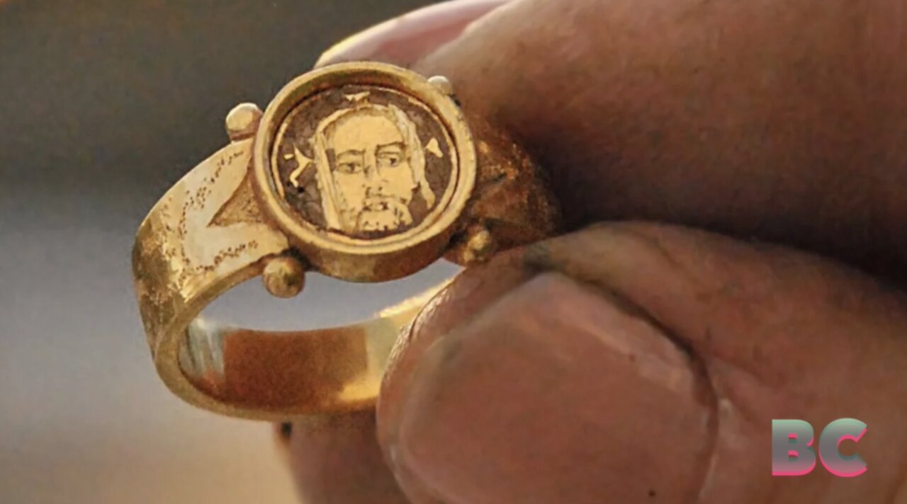 ‘Spectacular’ Gold Ring With Christ Image Among 30,000 Archaeological Finds