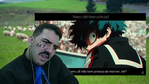 PASTOR REACT TENHAM MEDO, PORQUE EU ESTOU AQUI - Midoriya Rap (Versão Sombria) | Takeru Feat. rAid