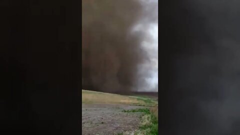 Tornado touches down next to guys fishing