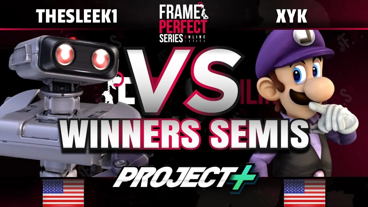 FPS6 Online - Thesleek1 (R.O.B./Marth) vs. XYK (Luigi) - Project+ Winners Semifinal