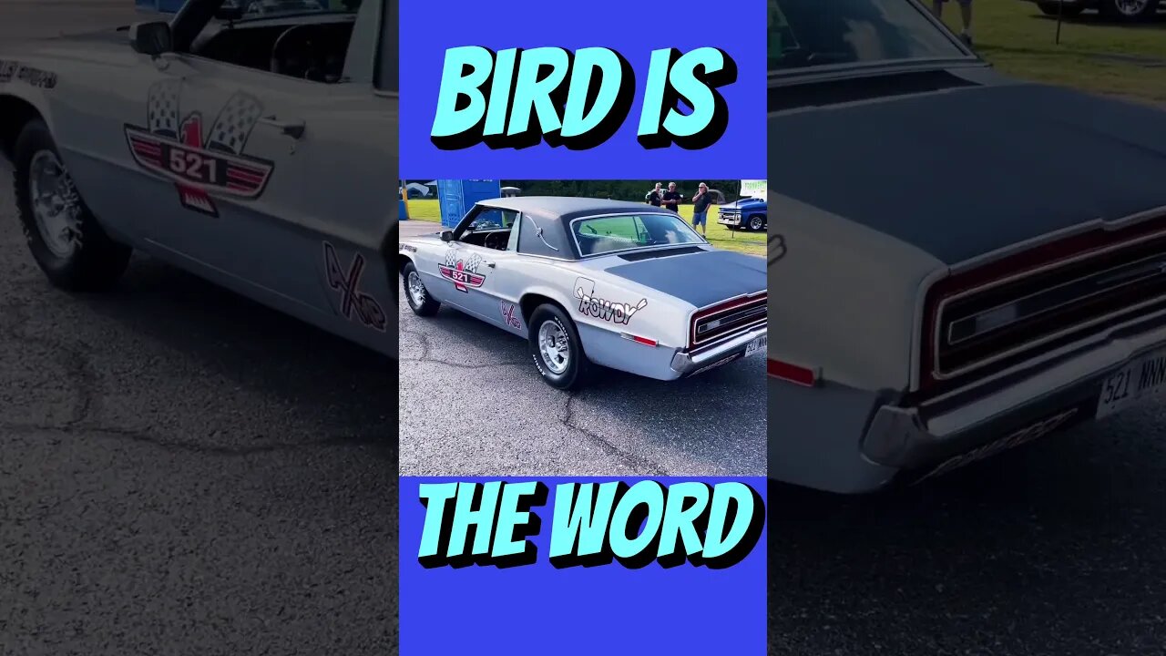 Bird is the Word! A Pair of Rowdy Ford Thunderbirds at the Dragstrip! #shorts