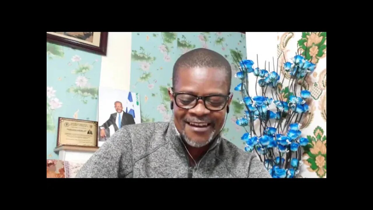 Senator Abraham Dillon speaks to the media on national issues within the CPP