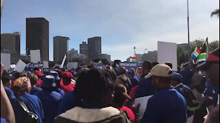 Opposition parties' march against Zuma presidency starts in Cape Town (Tp5)