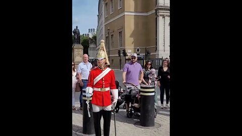 Stand clear The Queen's Guard Shouts #horseguardsparade