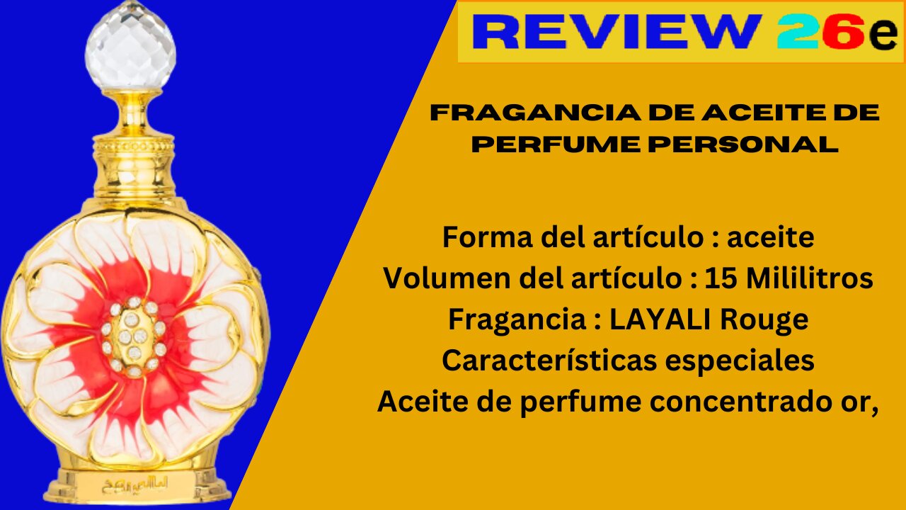 Fragancia de aceite de perfume personal