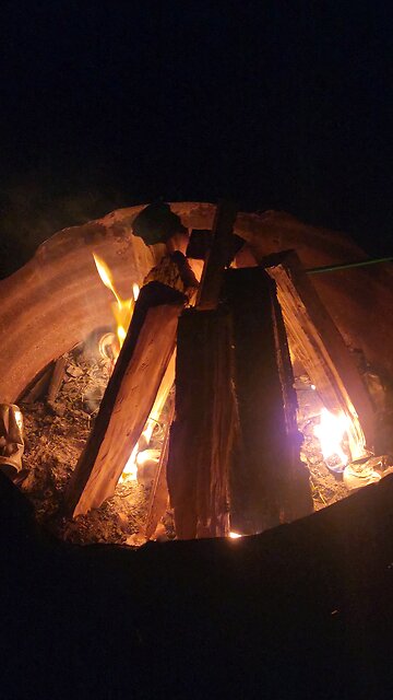 beautiful night for a fire