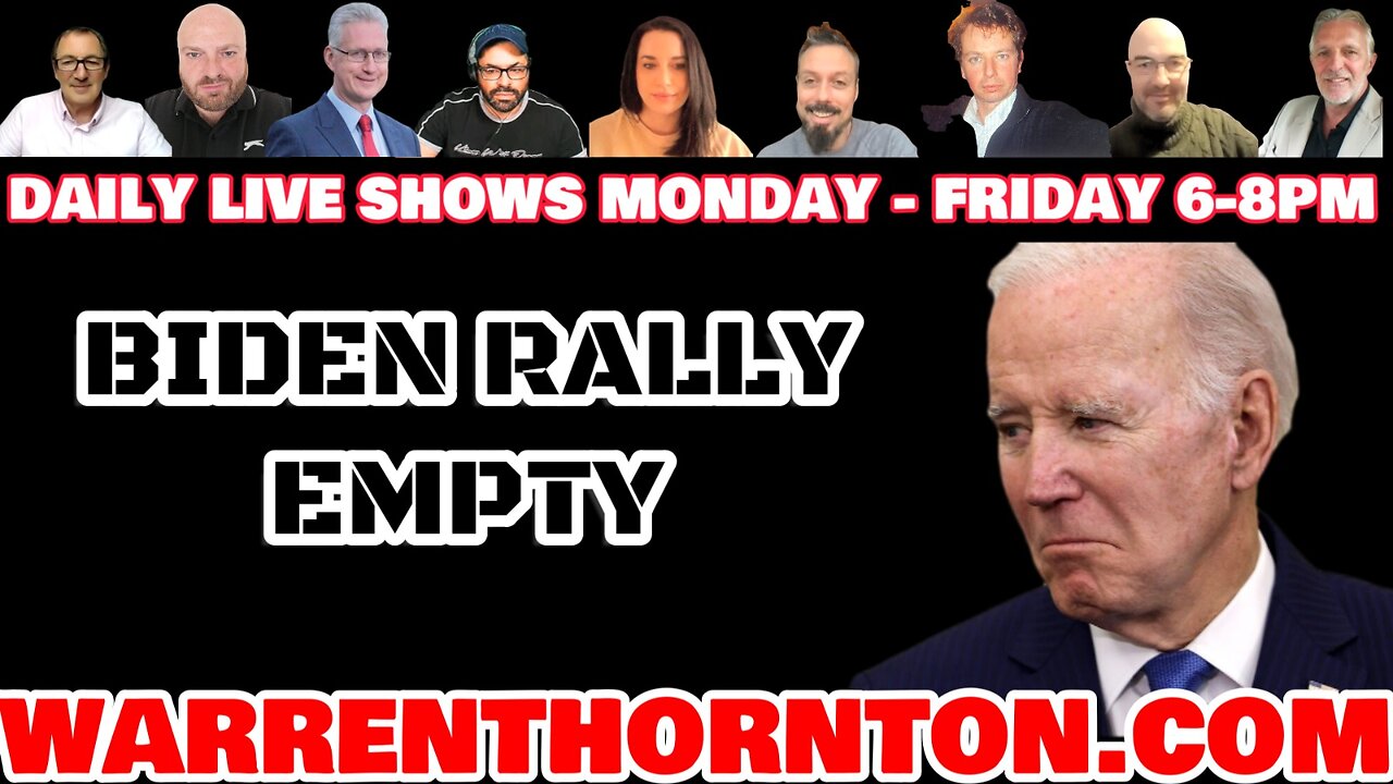 BIDEN RALLY EMPTY WITH LEE SLAUGHTER & WARREN THORNTON