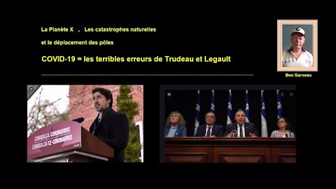 Covid19 - les terribles erreurs de Trudeau et Legaut