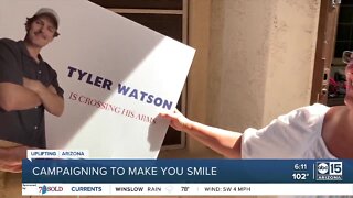 Chandler man's faux election signs bringing smiles