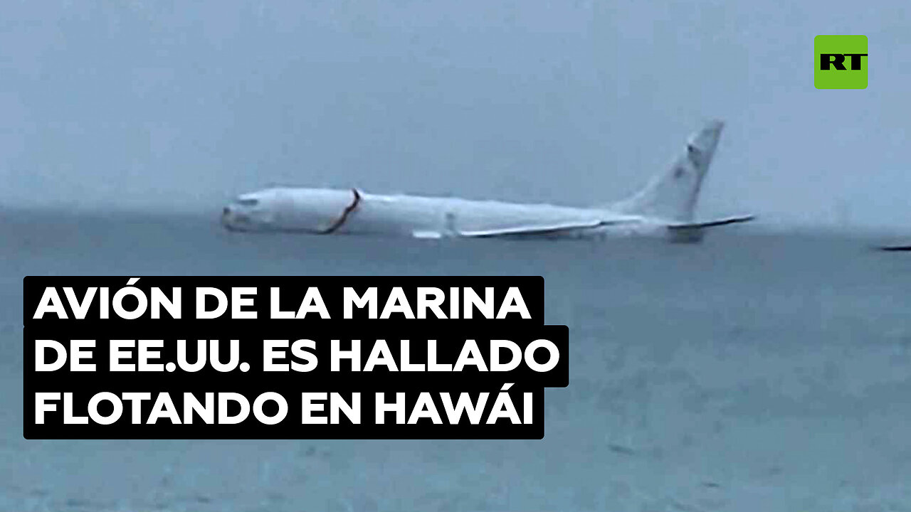 Un avión militar de EE.UU. acaba flotando en aguas de Hawái tras salirse de pista