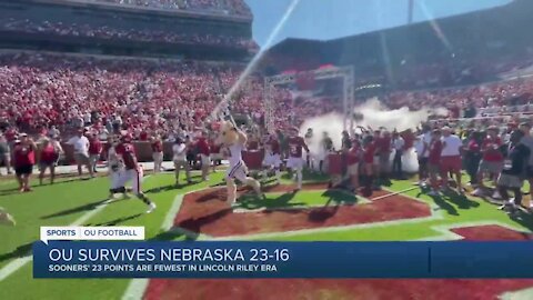 OU survives Nebraska 23-16