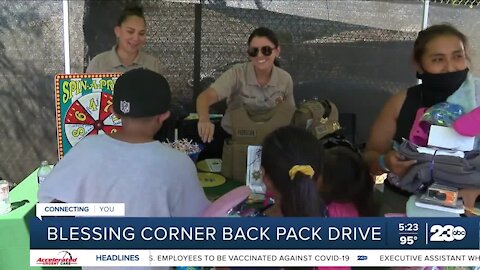 Blessing corner back pack drive