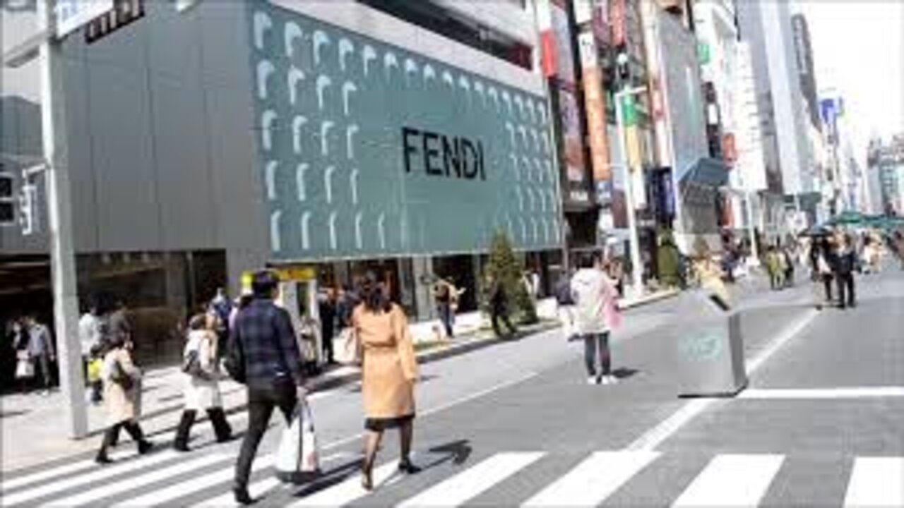 Ginza neighborhood in the Chuo ward of Tokyo