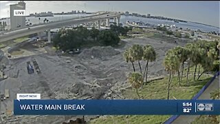 Construction crews hit water main in Clearwater