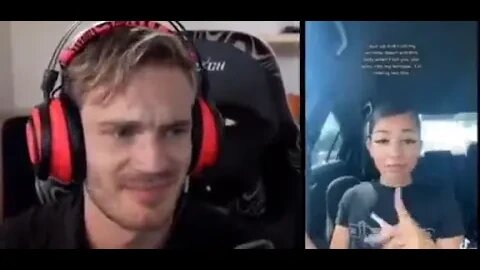 Pewdiepie making fun of a deaf woman