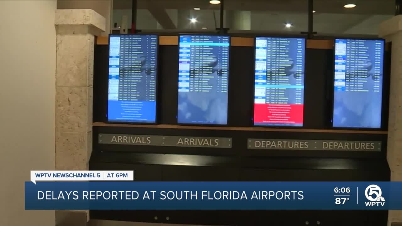 Delays reported at South Florida airports