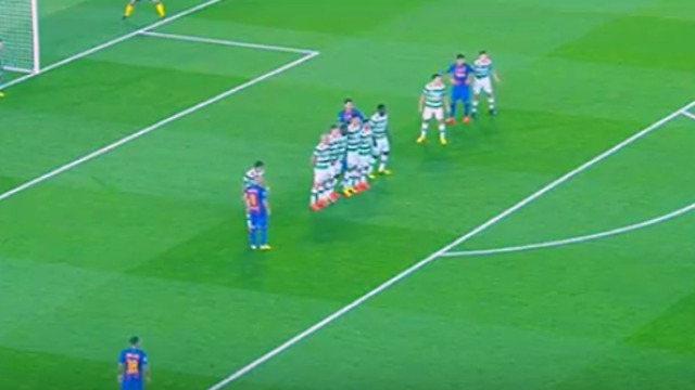 Neymar Amazing Free Kick Goal vs Celtic