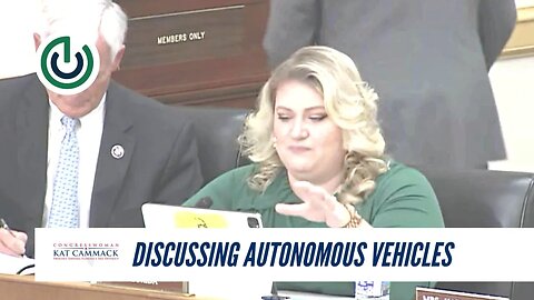 Rep. Cammack Discusses Autonomous Vehicles During E&C IDC Subcommittee Hearing