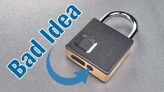 [1306] Decdeal Fingerprint Padlock Jiggled Open