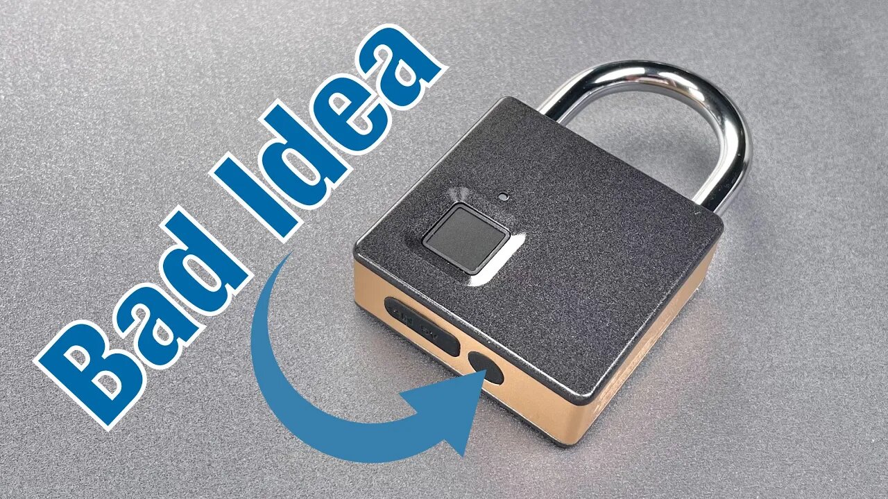 [1306] Decdeal Fingerprint Padlock Jiggled Open