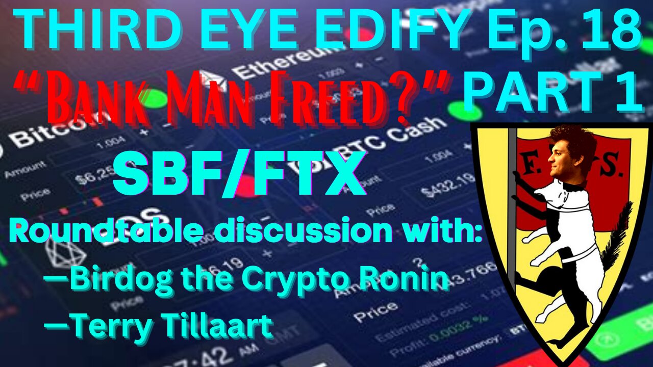 THIRD EYE EDIFY Ep. 18 Part 1 "FTX SBF Roundtable" with Terry Tillaart and Birdog the Crypto Ronin