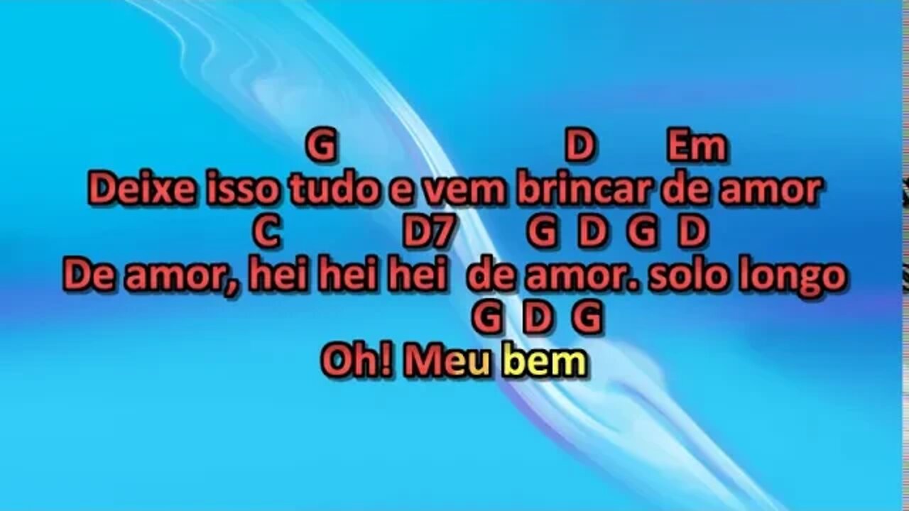 renato e seus blue caps menina linda karaoke playback 2