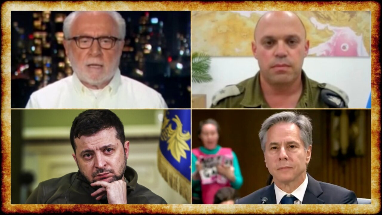 Wolf Blitzer GRILLS IDF Spokesman, New Zelensky Report, Blinken PROTESTED by Code Pink