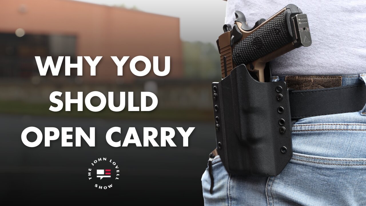 WHY you SHOULD open carry | JLS EP009