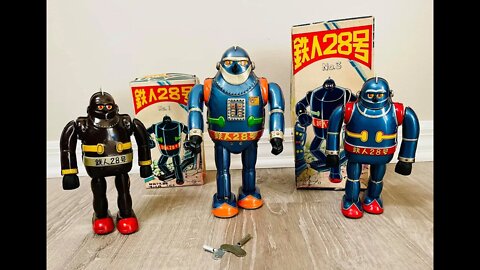 3 Crazy Expensive! Rare Original Tetsujin 28 Robots !!!