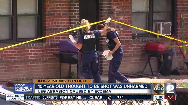 10-year-old boy thought to be shot was unharmed