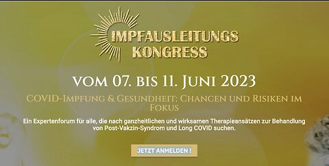 Beitrag vom 5.6.2023 - 7.-11. Juni: Online-Impfausleitungskongress mit über 30 Std. Info-Material...