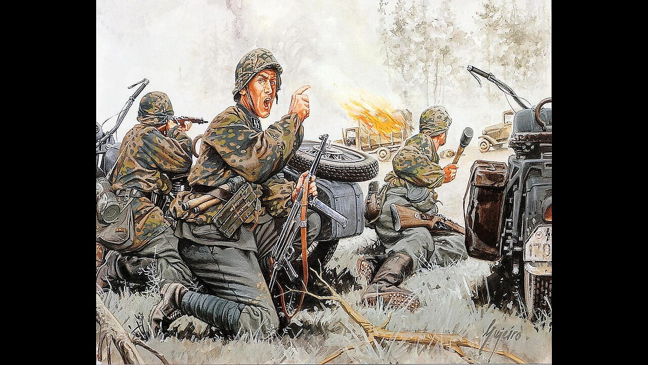 Enlisted: Waffen SS MG gunner fire up on group of enemy forces with MG 42