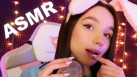 ASMR MOUTH SOUNDS Sticky, UNINTELLIGIBLE WHISPER