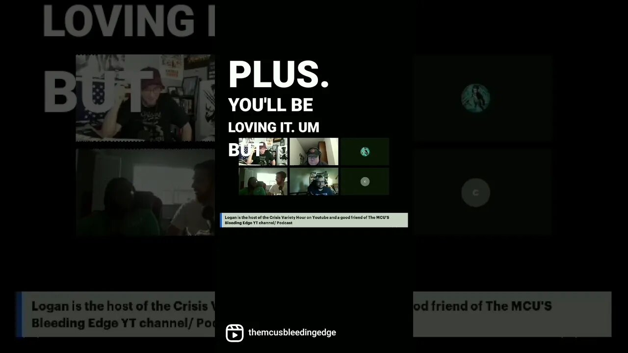 Video Clip 7 of Jeff( TrueKnowledge) moderating the Podcast Of Champions!! What If....? Review/ MCU